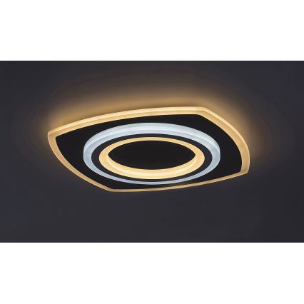 Rabalux - LED Stmívatelné stropní svítidlo LED/60W/230V 3000/4000/6000K matný chrom + dálkové ovládání