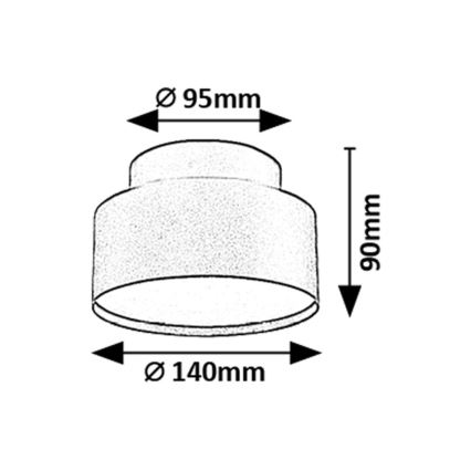 Rabalux - LED Stropní svítidlo LED/24W/230V 3000K černá