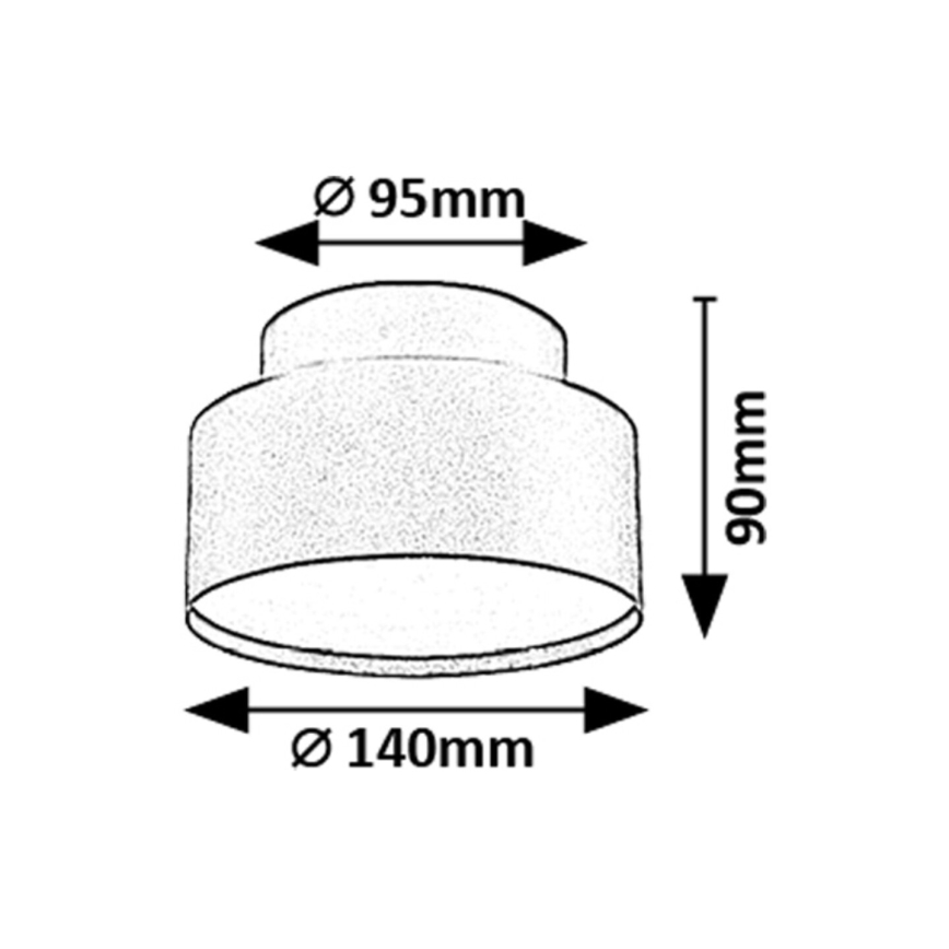 Rabalux - LED Stropní svítidlo LED/24W/230V 3000K černá