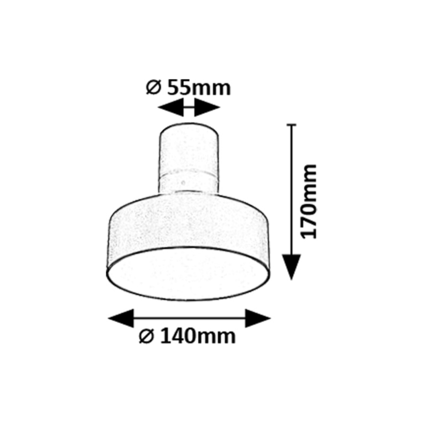 Rabalux - LED Stropní svítidlo LED/16W/230V 3000K černá