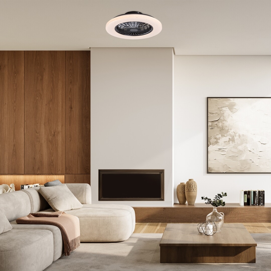 Rabalux - LED Stmívatelné stropní svítidlo s ventilátorem LED/48W/230V 3000-6500K + dálkové ovládání