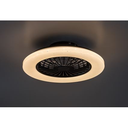 Rabalux - LED Stmívatelné stropní svítidlo s ventilátorem LED/48W/230V 3000-6500K + dálkové ovládání