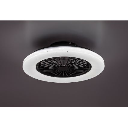 Rabalux - LED Stmívatelné stropní svítidlo s ventilátorem LED/48W/230V 3000-6500K + dálkové ovládání