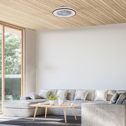 Rabalux - LED Stmívatelné stropní svítidlo s ventilátorem LED/48W/230V 3000-6500K + dálkové ovládání