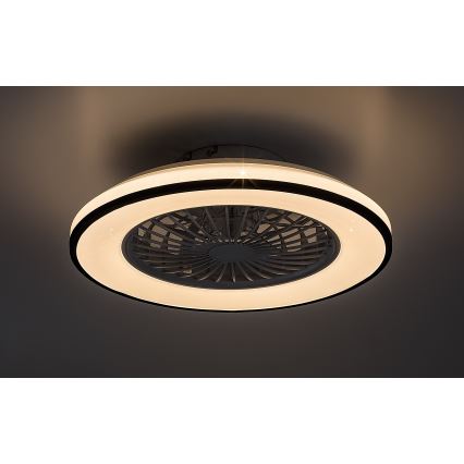 Rabalux - LED Stmívatelné stropní svítidlo s ventilátorem LED/48W/230V 3000-6500K + dálkové ovládání