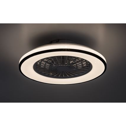Rabalux - LED Stmívatelné stropní svítidlo s ventilátorem LED/48W/230V 3000-6500K + dálkové ovládání