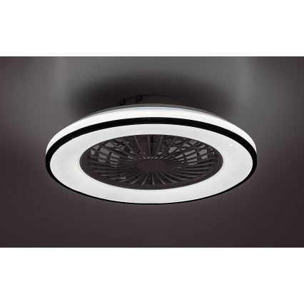 Rabalux - LED Stmívatelné stropní svítidlo s ventilátorem LED/48W/230V 3000-6500K + dálkové ovládání