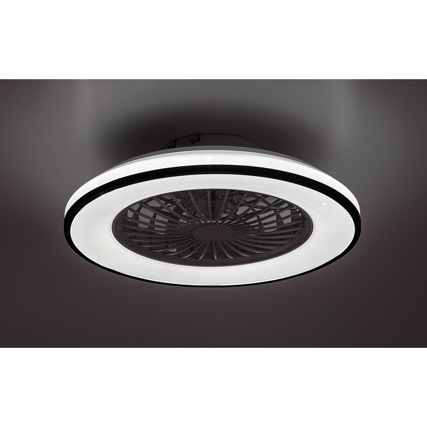 Rabalux - LED Stmívatelné stropní svítidlo s ventilátorem LED/48W/230V 3000-6500K + dálkové ovládání