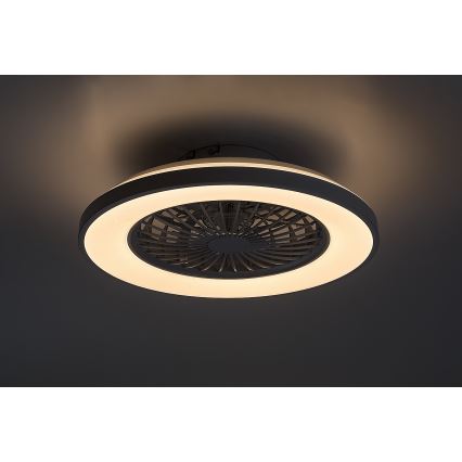 Rabalux - LED Stmívatelné stropní svítidlo s ventilátorem LED/48W/230V 3000-6500K + dálkové ovládání