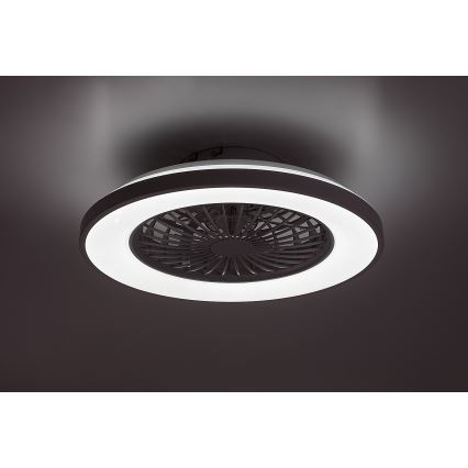 Rabalux - LED Stmívatelné stropní svítidlo s ventilátorem LED/48W/230V 3000-6500K + dálkové ovládání