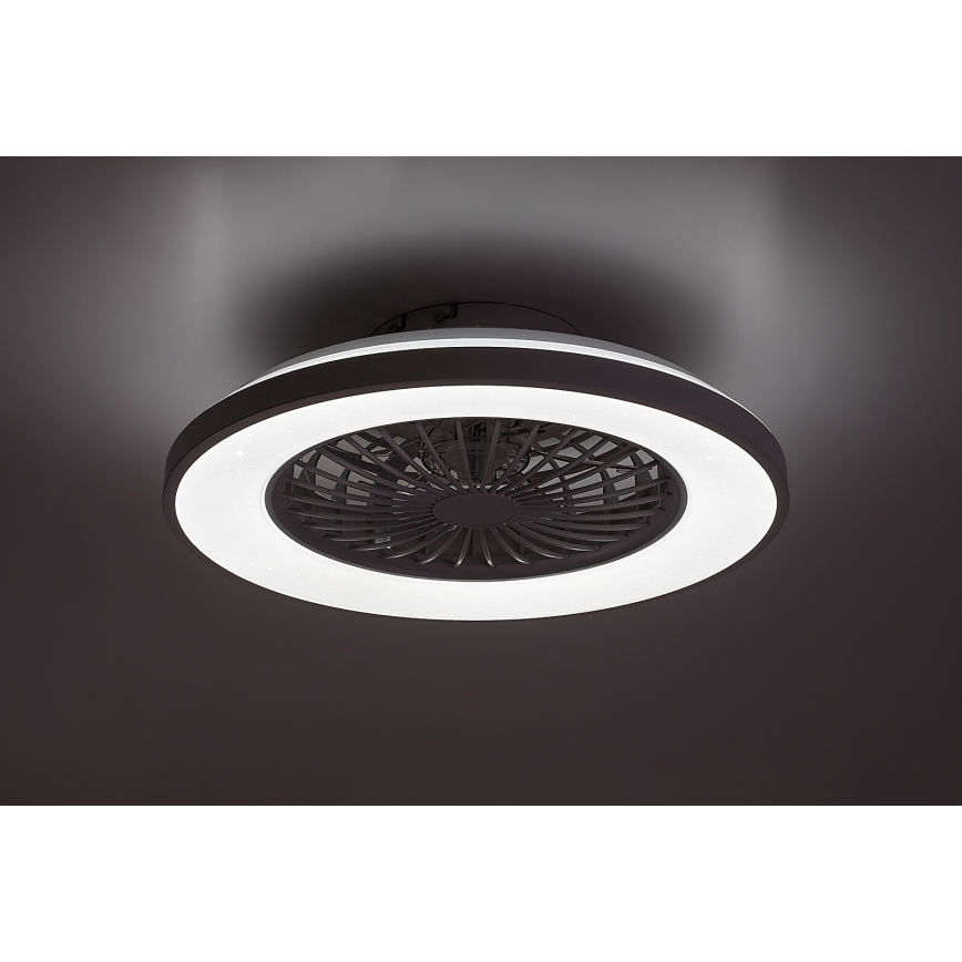 Rabalux - LED Stmívatelné stropní svítidlo s ventilátorem LED/48W/230V 3000-6500K + dálkové ovládání