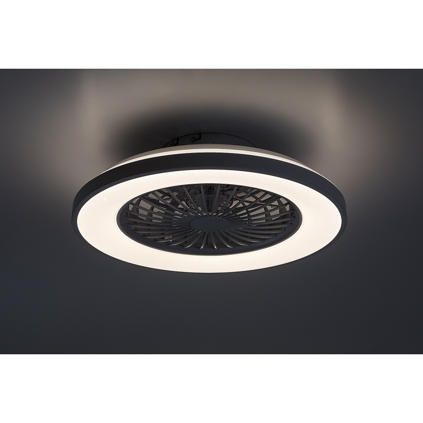 Rabalux - LED Stmívatelné stropní svítidlo s ventilátorem LED/48W/230V 3000-6500K + dálkové ovládání