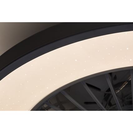 Rabalux - LED Stmívatelné stropní svítidlo s ventilátorem LED/48W/230V 3000-6500K + dálkové ovládání