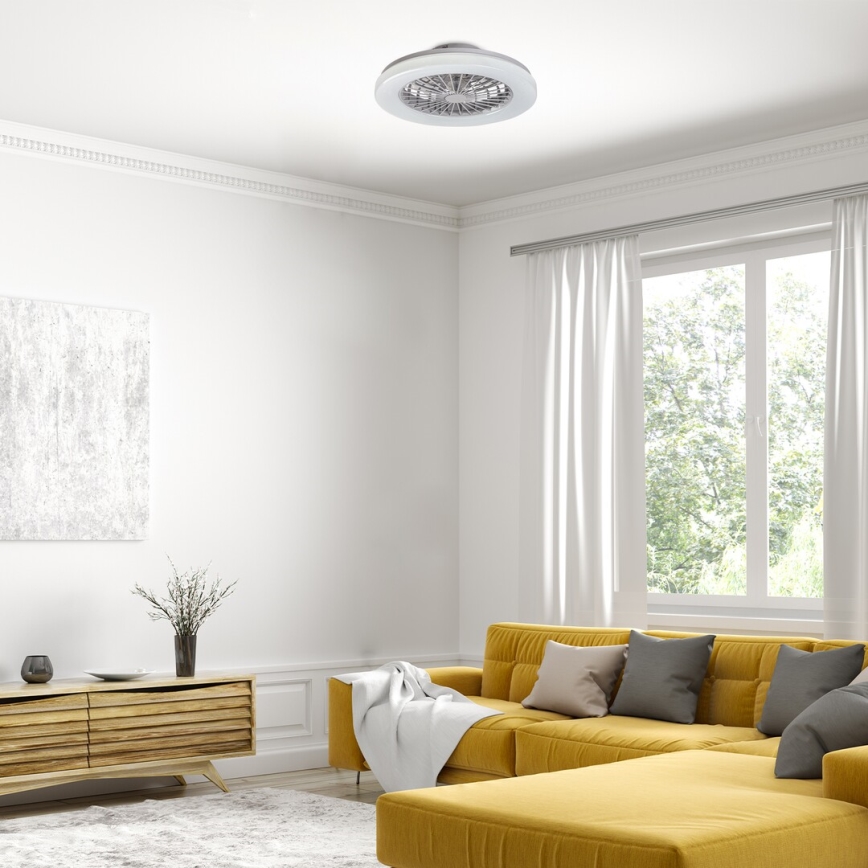 Rabalux - LED RGB Stmívatelné stropní svítidlo s ventilátorem LED/48W/230V 3000-6500K + dálkové ovládání