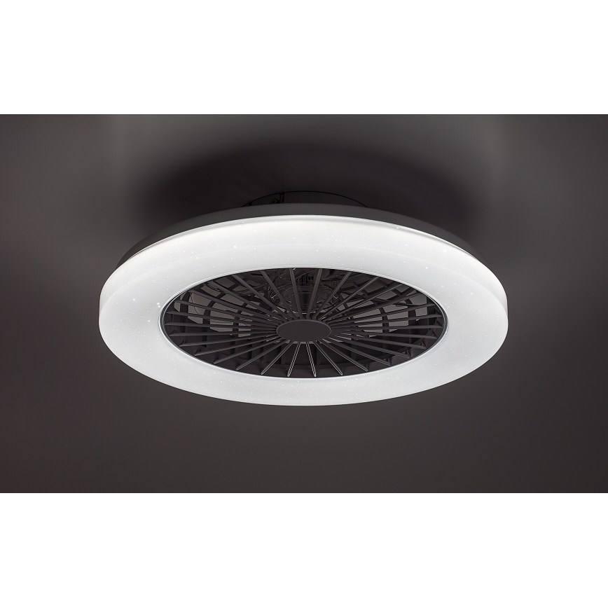 Rabalux - LED RGB Stmívatelné stropní svítidlo s ventilátorem LED/48W/230V 3000-6500K + dálkové ovládání