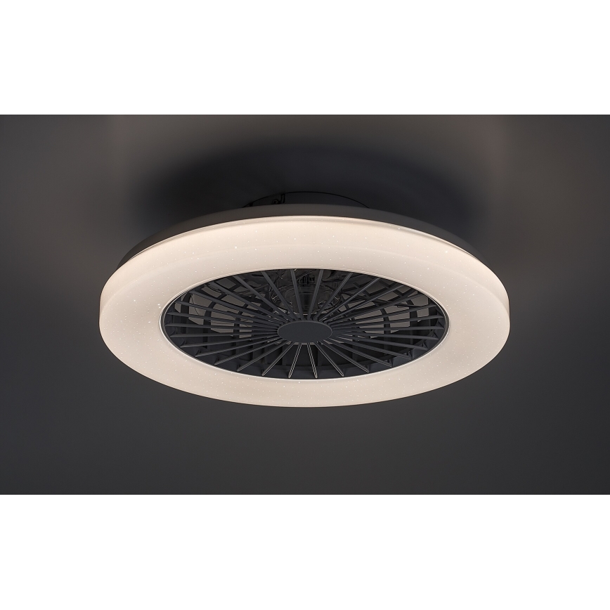 Rabalux - LED RGB Stmívatelné stropní svítidlo s ventilátorem LED/48W/230V 3000-6500K + dálkové ovládání