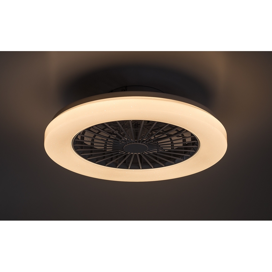 Rabalux - LED RGB Stmívatelné stropní svítidlo s ventilátorem LED/48W/230V 3000-6500K + dálkové ovládání