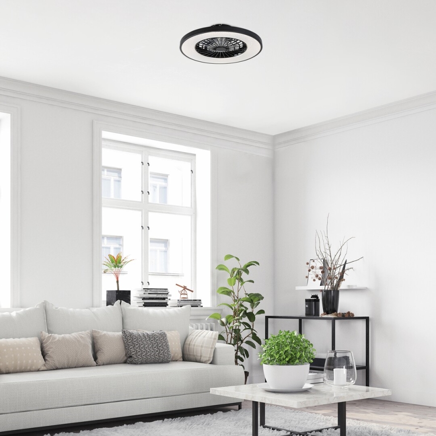 Rabalux - LED Stmívatelné stropní svítidlo s ventilátorem LED/72W/230V 3000-6500K + dálkové ovládání