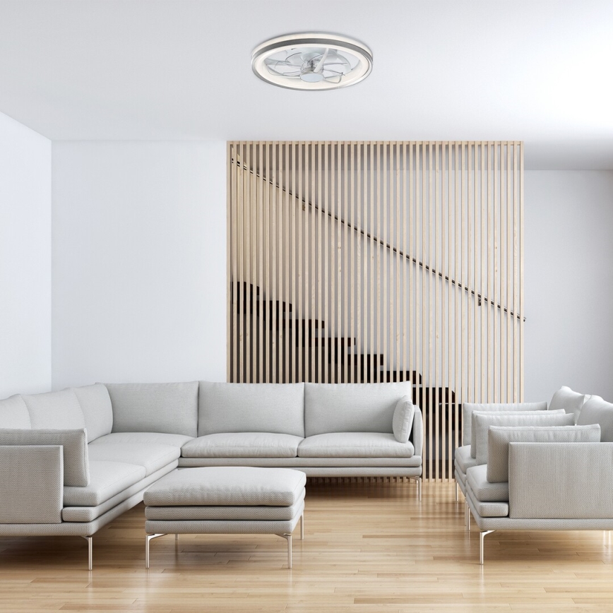 Rabalux - LED Stmívatelné stropní svítidlo s ventilátorem LED/40W/230V 3000/4000/6000K Wi-Fi + dálkové ovládání