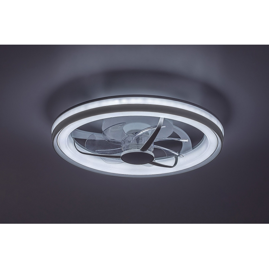 Rabalux - LED Stmívatelné stropní svítidlo s ventilátorem LED/40W/230V 3000/4000/6000K Wi-Fi + dálkové ovládání
