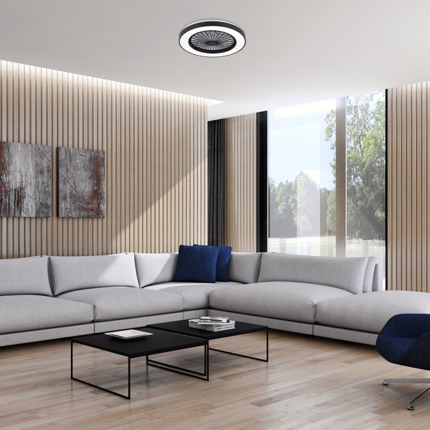 Rabalux - LED Stmívatelné stropní svítidlo s ventilátorem LED/40W/230V 3000/4000/6000K Wi-Fi + dálkové ovládání
