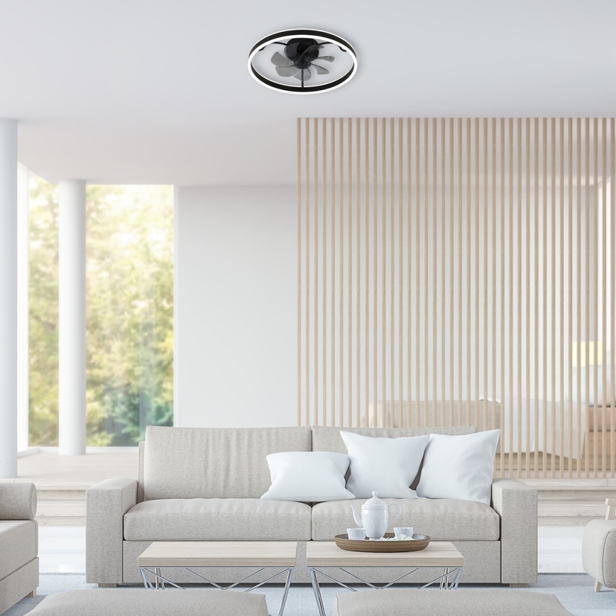Rabalux - LED Stmívatelné stropní svítidlo s ventilátorem LED/40W/230V 3000/4000/6000K Wi-Fi + dálkové ovládání