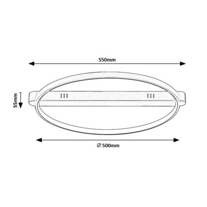 Rabalux - LED Stropní svítidlo LED/45W/230V 3000K 50x55 cm zlatá