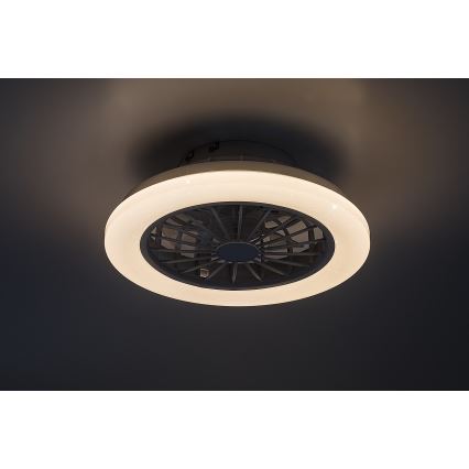 Rabalux - LED Stmívatelný stropní svítidlo s ventilátorem LED/24W/230V 3000-6500K + dálkové ovládání