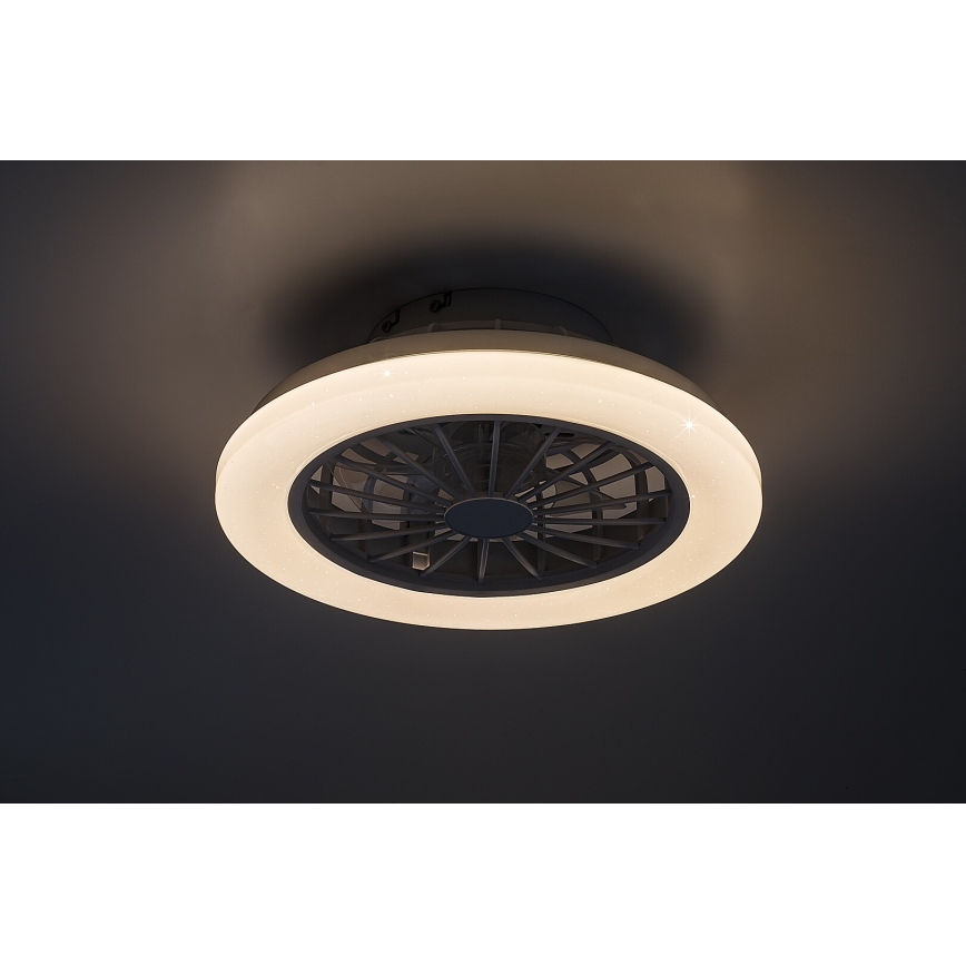 Rabalux - LED Stmívatelný stropní svítidlo s ventilátorem LED/24W/230V 3000-6500K + dálkové ovládání