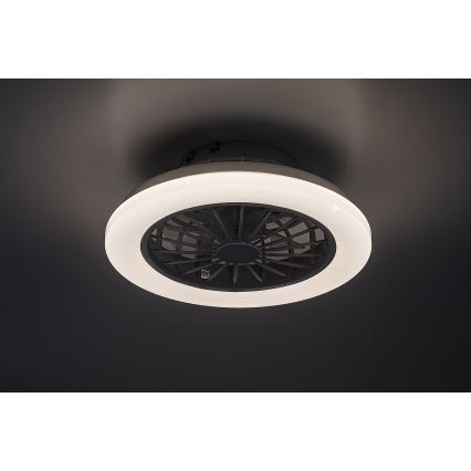 Rabalux - LED Stmívatelný stropní svítidlo s ventilátorem LED/24W/230V 3000-6500K + dálkové ovládání