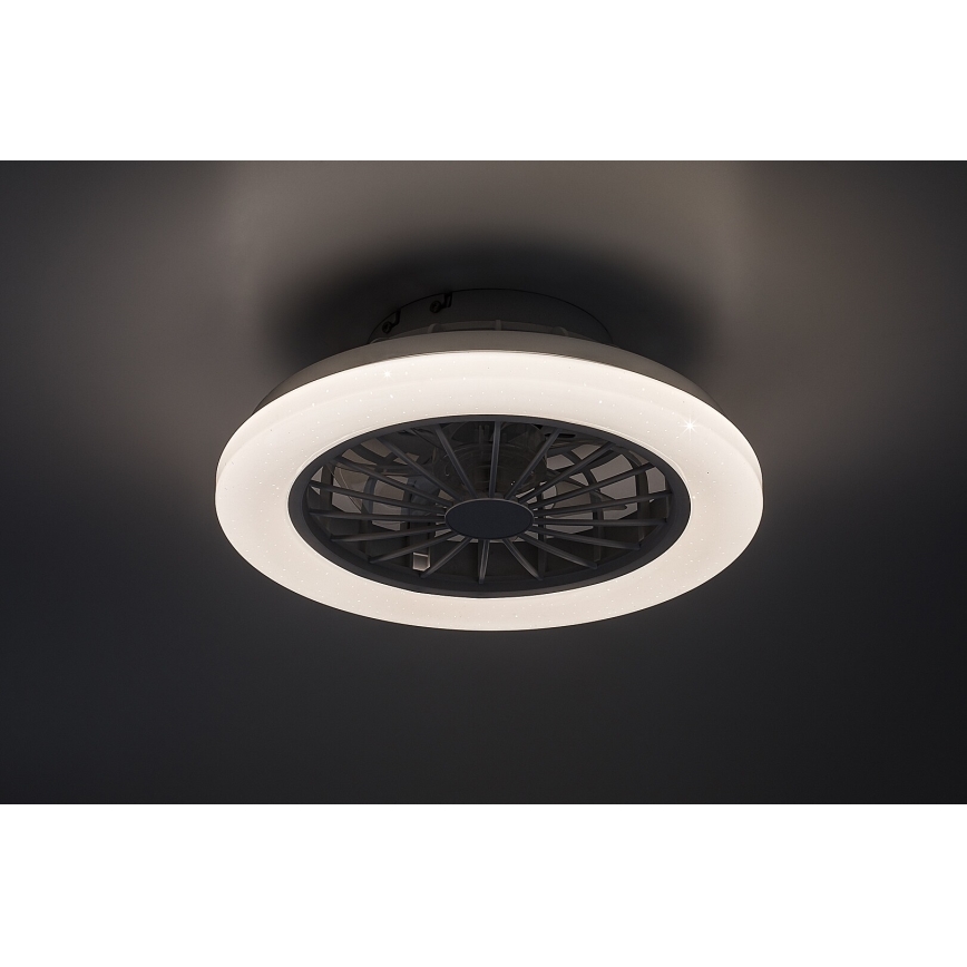 Rabalux - LED Stmívatelný stropní svítidlo s ventilátorem LED/24W/230V 3000-6500K + dálkové ovládání
