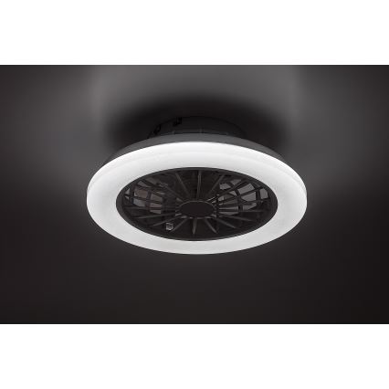 Rabalux - LED Stmívatelný stropní svítidlo s ventilátorem LED/24W/230V 3000-6500K + dálkové ovládání