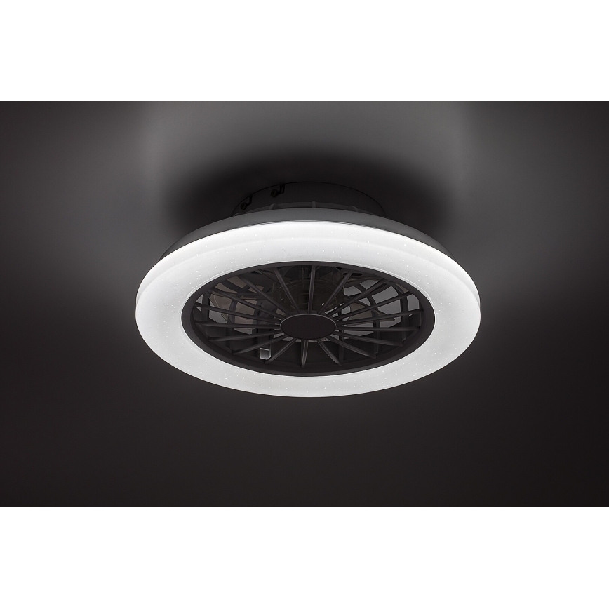 Rabalux - LED Stmívatelný stropní svítidlo s ventilátorem LED/24W/230V 3000-6500K + dálkové ovládání