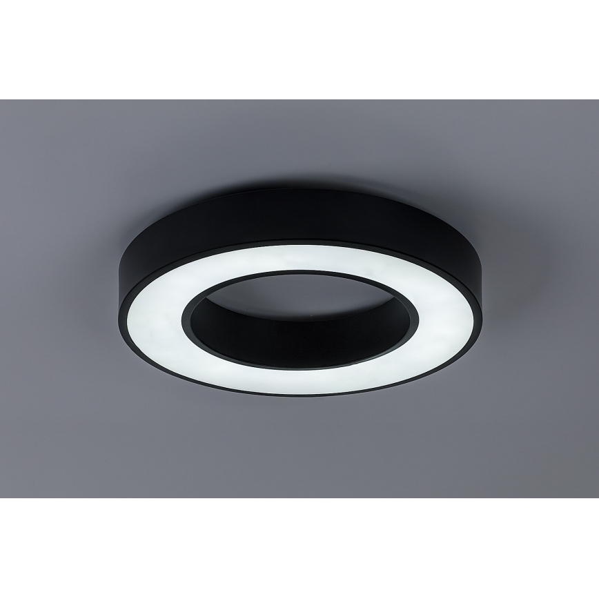Rabalux - LED Stmívatelné stropní svítidlo LED/45W/230V 3000-6500K pr. 60 cm černá + dálkové ovládání