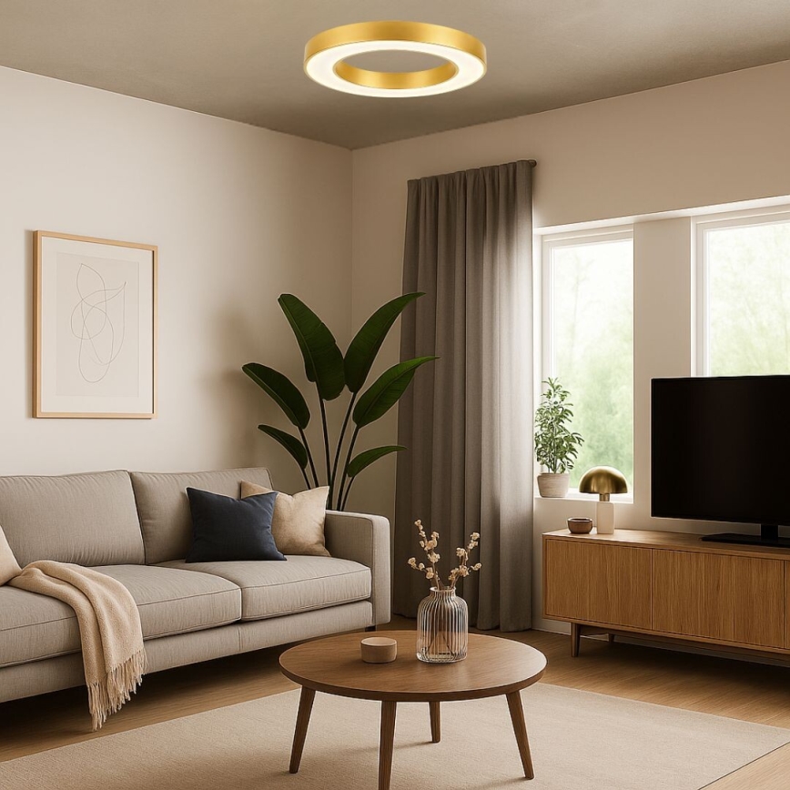 Rabalux - LED Stropní svítidlo LED/24W/230V 3000/4000/6500K pr. 40 cm zlatá