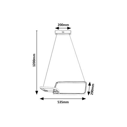Rabalux - LED Přisazený lustr LED/36W/230V 4000K