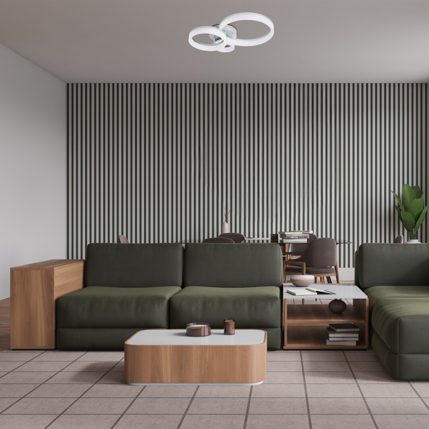 Rabalux - LED Stropní svítidlo LED/24W/230V 3000/4000/6500K matný chrom
