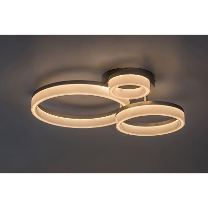 Rabalux - LED Stropní svítidlo LED/24W/230V 3000/4000/6500K matný chrom