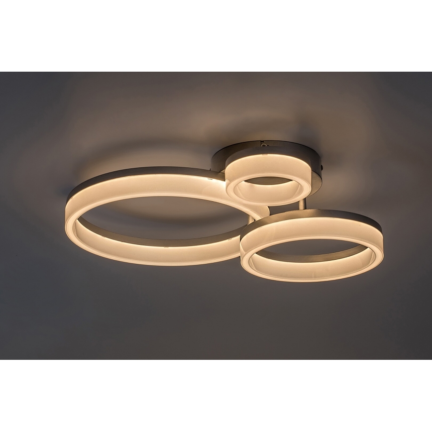 Rabalux - LED Stropní svítidlo LED/24W/230V 3000/4000/6500K matný chrom