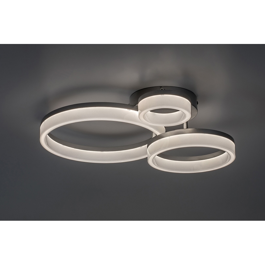 Rabalux - LED Stropní svítidlo LED/24W/230V 3000/4000/6500K matný chrom