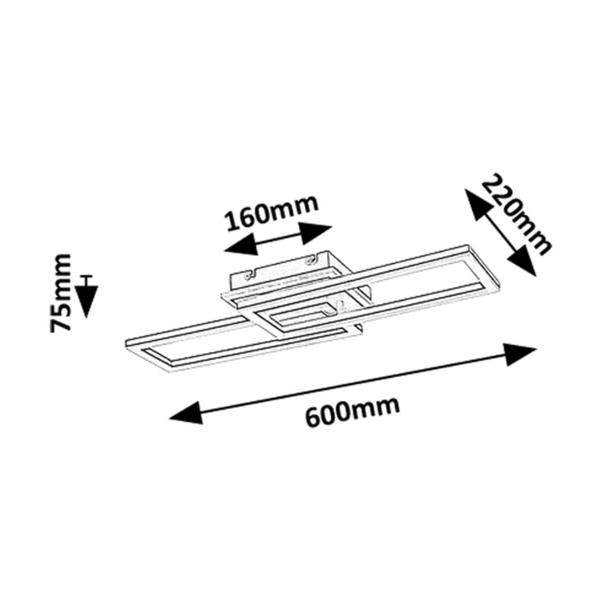 Rabalux - LED Stmívatelné stropní svítidlo LED/30W/230V 3000-6500K + dálkové ovládání