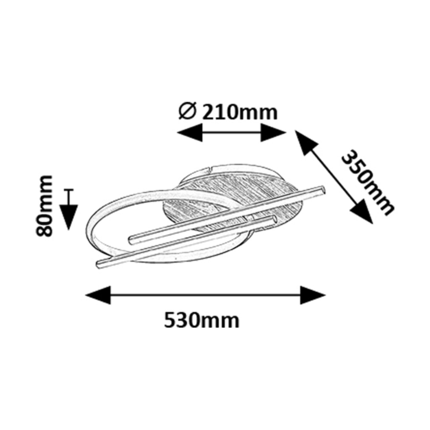 Rabalux - LED Stropní svítidlo LED/40W/230V 3000/4000/6500K
