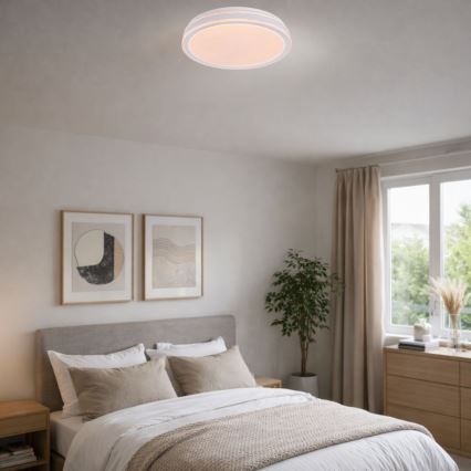 Rabalux - LED Stmívatelné stropní svítidlo LED/23W/230V 3000-6500K pr. 38,5 cm černá + dálkové ovládání