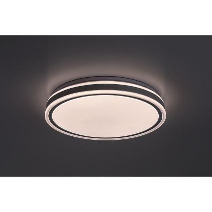Rabalux - LED Stmívatelné stropní svítidlo LED/23W/230V 3000-6500K pr. 38,5 cm černá + dálkové ovládání