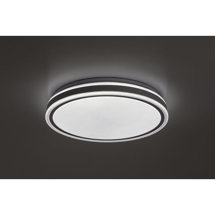 Rabalux - LED Stmívatelné stropní svítidlo LED/23W/230V 3000-6500K pr. 38,5 cm černá + dálkové ovládání
