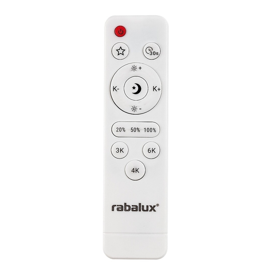 Rabalux - LED Stmívatelné stropní svítidlo LED/23W/230V 3000-6500K pr. 38,5 cm černá + dálkové ovládání