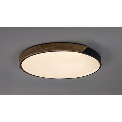 Rabalux - LED Stropní svítidlo LED/42W/230V 3000/4000/6500K černá/dub pr. 41 cm