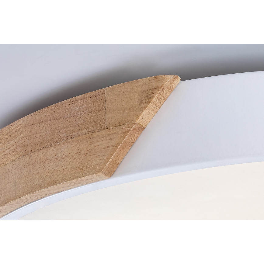 Rabalux - LED Stropní svítidlo LED/40W/230V 3000/4000/6500K bílá/dub pr. 61 cm