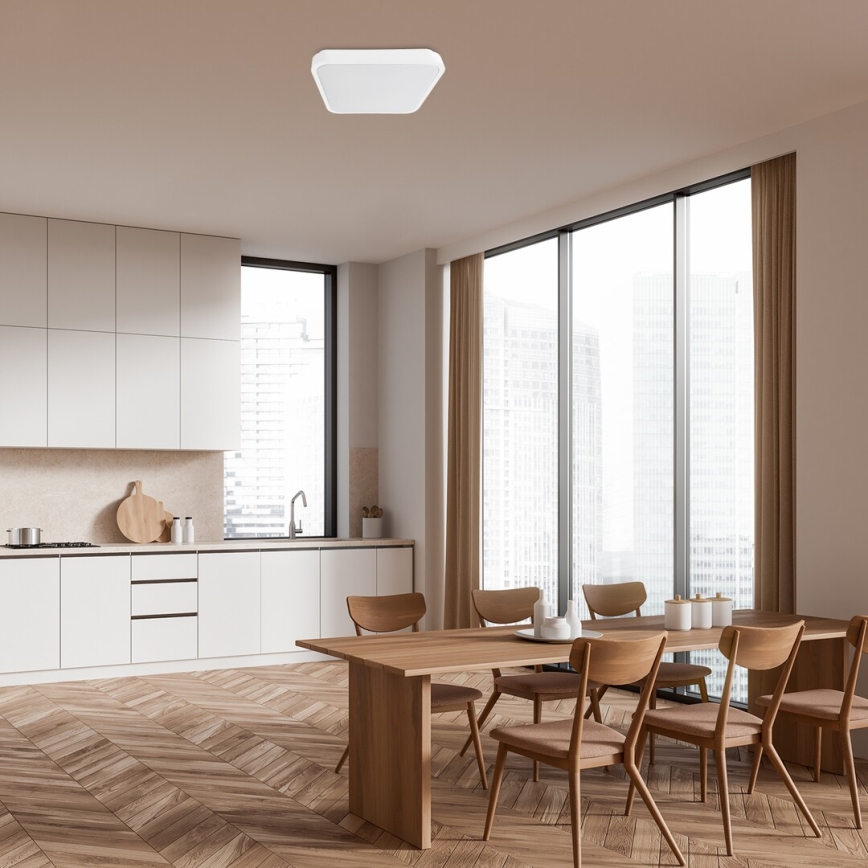 Rabalux - LED Koupelnové stropní svítidlo LED/24W/230V 3000/4000/6000K IP44 29x29 cm bílá