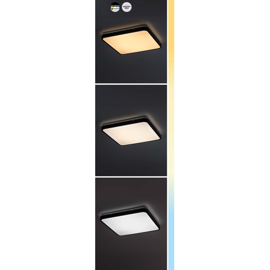Rabalux - LED Koupelnové stropní svítidlo LED/24W/230V 3000/4000/6000K IP44 29x29 cm bílá